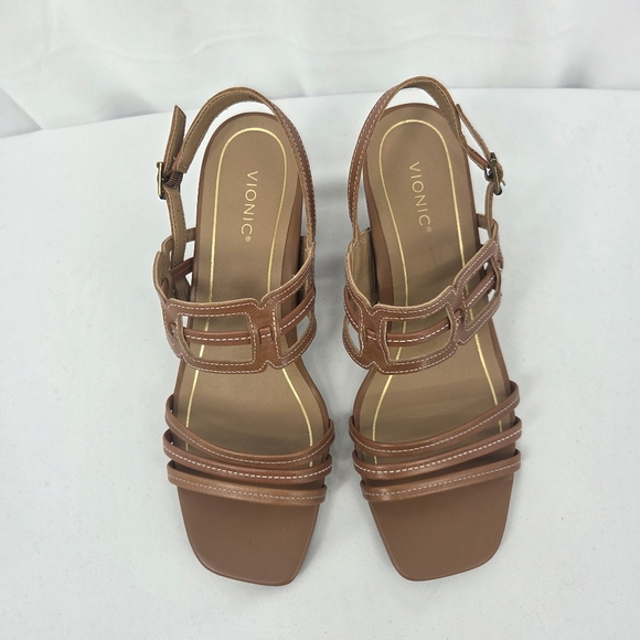 Vionic Zaphira Heeled Sandal - Tan Women's 9M - Picture 4 of 11